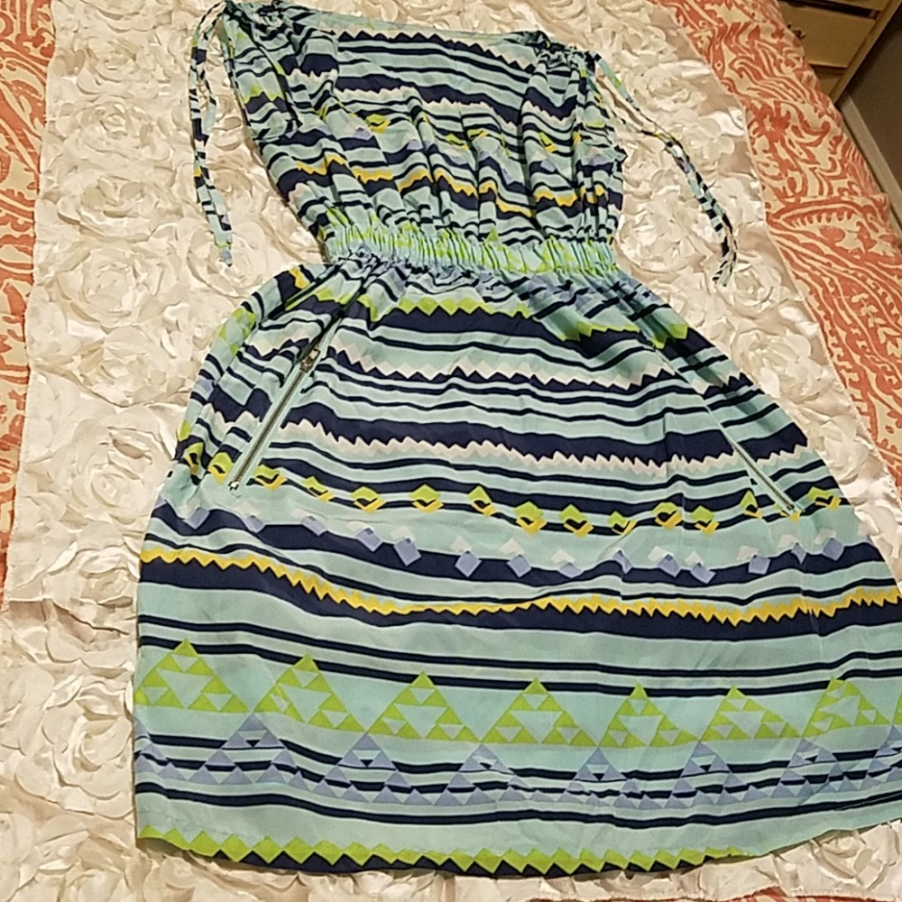 Mini dress multi color